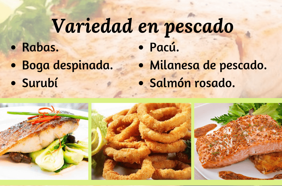 Variedad en pescados – Restaurante El Paso